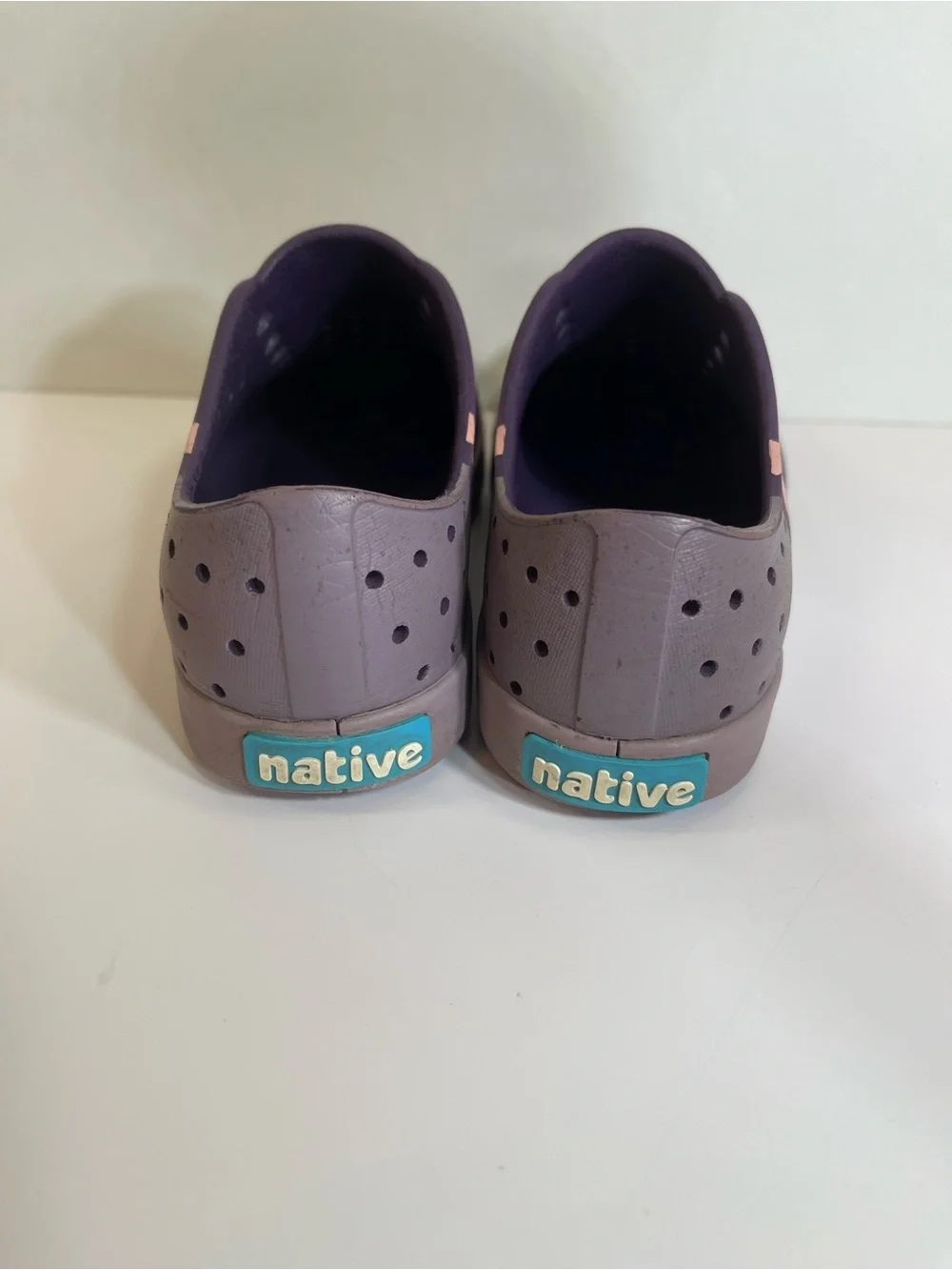 Native Jefferson Shoes Purple Little Kids Child C12 Rubber / Water Shoe Girls